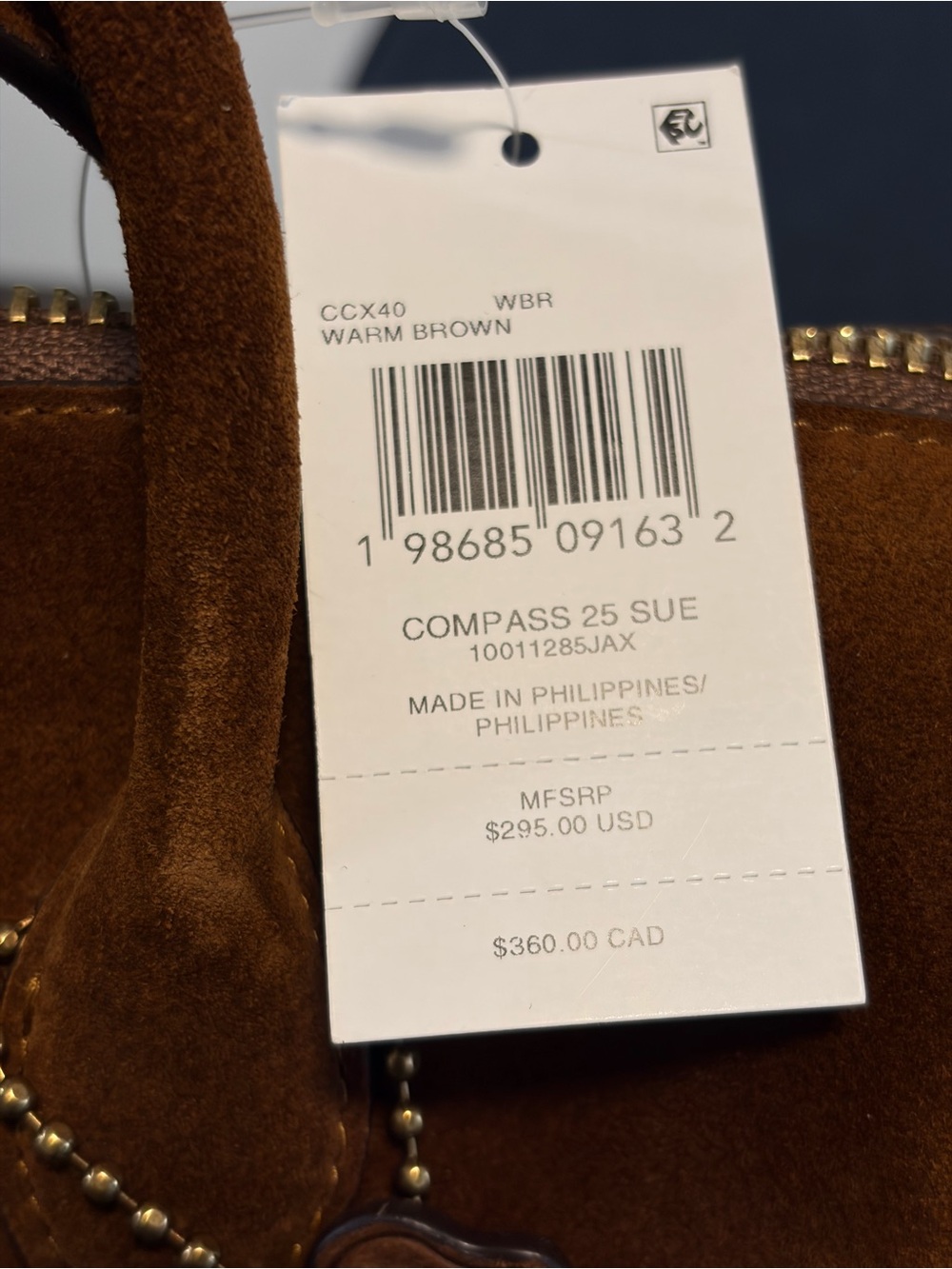 Coach Compass 25 - Warm Brown Suede - Picture 4 of 7